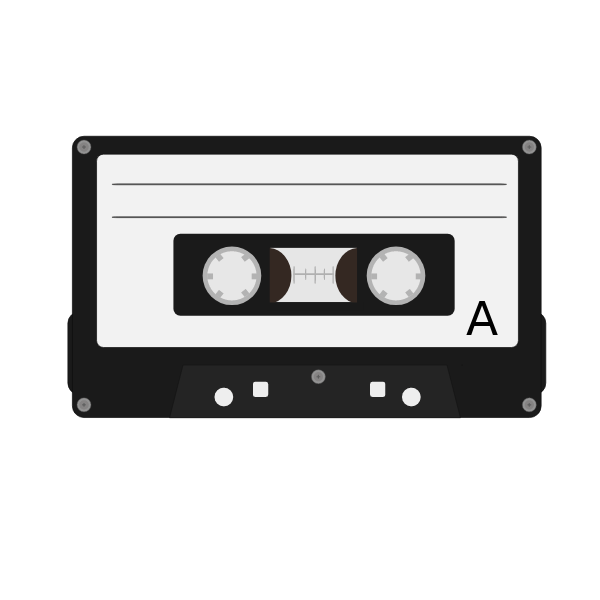 Cassette Tape icon 1 Free SVG